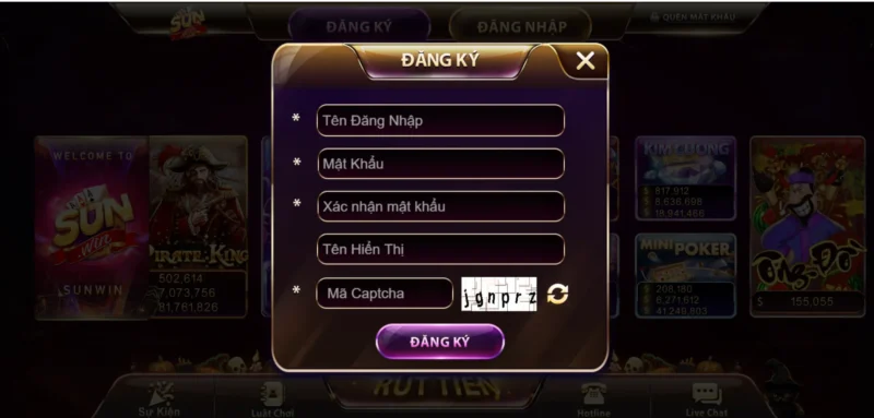 dang ky tham gia game pirate king sunwin