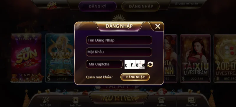 dang nhap de tham gia game xuc xac online