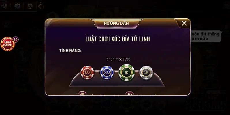 luat choi xoc dia tu linh