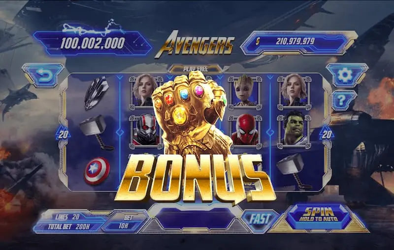 Sảnh quay Nổ hũ Avengers